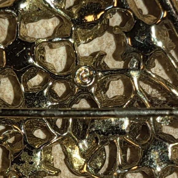 RARE VINTAGE CORO LEAF, STONE BROOCH! ☆3FOR$25☆ - Picture 5 of 5